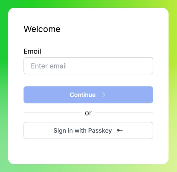 Login example